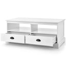 Modern Coffee Table with Drawers and Open Cubies-White by LJGDeals
