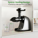 Cold Press Juicer Machine with 95% Juice Yield - Silver by LJGDeals