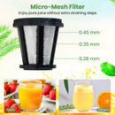 Cold Press Juicer Machine with 95% Juice Yield - Silver by LJGDeals