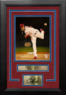 Cole Hamels 2008 World Series Philadelphia Phillies 8" x 10" Framed Photo with Engraved Autograph by Dynasty Sports & Framing