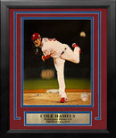 Cole Hamels 2008 World Series Action Philadelphia Phillies 8" x 10" Framed Baseball Photo by Dynasty Sports & Framing