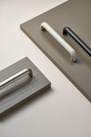 Matte Black "Vibe" Cup Knob and Drawer Pull