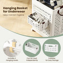 Collapsible Laundry Basket 20 Gallon Plastic Storage Bin-White by LJGDeals