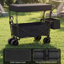 Collapsible Wagon with Removable Canopy and Detachable Storage Bag by DirectDeals