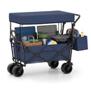 Collapsible Wagon with Removable Canopy and Detachable Storage Bag by LJGDeals