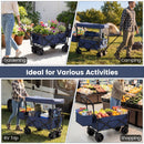 Collapsible Wagon with Removable Canopy and Detachable Storage Bag by LJGDeals