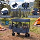 Collapsible Wagon with Removable Canopy and Detachable Storage Bag by LJGDeals