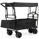 Collapsible Wagon with Removable Canopy and Adjustable Handles by DirectDeals
