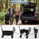 Collapsible Wagon with Removable Canopy and Adjustable Handles by LJGDeals