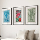 Colorful Trendy Groovy Wall Art. Poster Set Decor by Wall Art Set