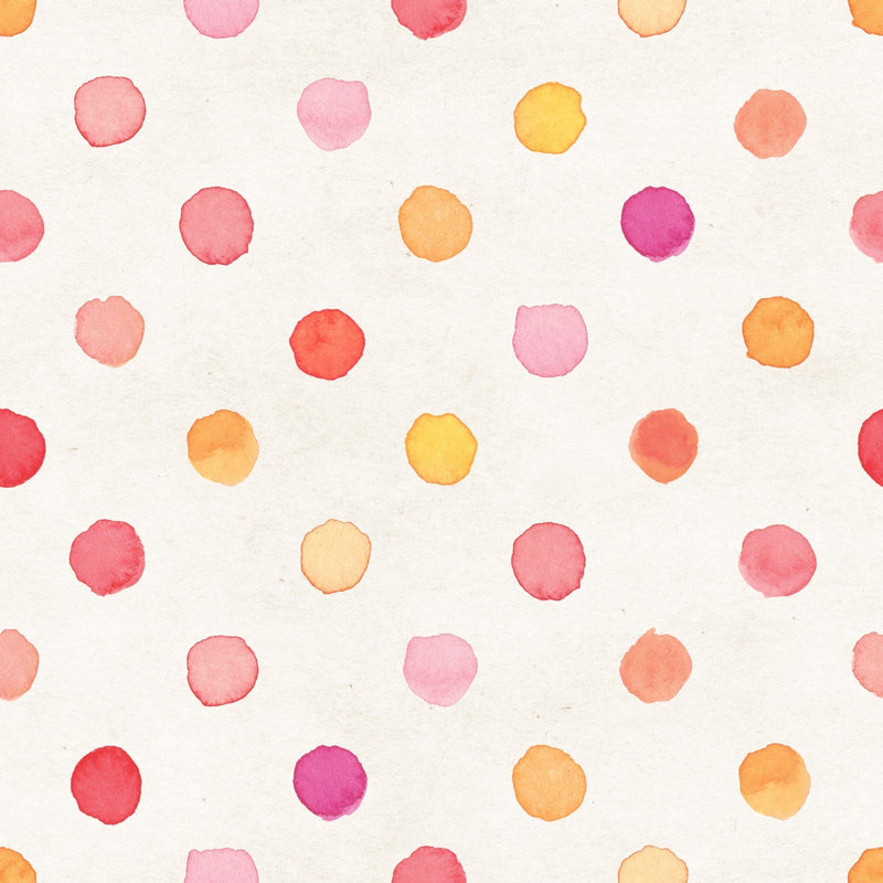 Gender Neutral Nursery Wallpaper | Polka Dot Pattern