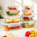 16-Piece Glass Food Storage Containers with Lids – Durable Set by 2Dropme