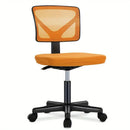 Ergonomic Armless Office Desk Chair Mesh Swivel Rolling Chair with Wheels by 2Dropme