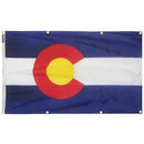 Colorado Flag with Grommets Along the Edges for Wall Hanging by Flagman of America