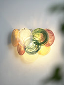 Colorful Murano Disc Wall Lamp