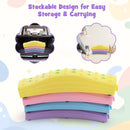 Colorful Kids Wavy Balance Beam with Textured Surface and Non-slip Foot Pads by LJGDeals