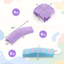 Colorful Kids Wavy Balance Beam with Textured Surface and Non-slip Foot Pads by LJGDeals