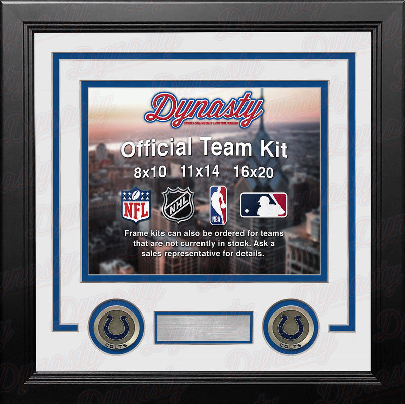 Indianapolis Colts Custom NFL Football 11x14 Picture Frame Kit (Multiple Colors)