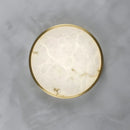 Column Alabaster Round Ceiling Lamp