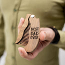 Wooden Beard Comb – Best Dad Ever