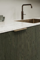 Matte Bronze "Comet" Edge Drawer Tab Pulls