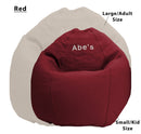 Bean Bag Chair / Lounger Adult Teen size Classic 5 panel Traditional beanbag - Organic Cotton, Comfy Bean MADE IN USA by Bean Products