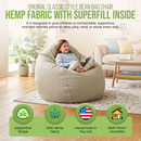 ComfyBean Kid's Bean Bag Chair - Hemp Fabric