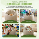 Hemp Bean Bag Chair Lounger - Adult & Teen size Traditional Classic 6 panel beanbag remove wash Eco Friendly Organic 18 oz. Hemp Fabric Comfy Bean - MADE IN USA by Bean Products