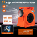 1500W 2 HP Commercial Air Blower for Giant Outdoor Inflatable Bounce House by LJGDeals