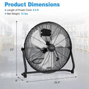 Commercial Dehumidifier and Heavy‑Duty Metal Floor Fan Combo by LJGDeals