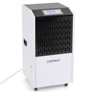 250 Pints Commercial Dehumidifier with Drain Hose Large Spaces up to 8500 Sq.Ft-White by DirectDeals