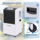 250 Pints Commercial Dehumidifier with Drain Hose Large Spaces up to 8500 Sq.Ft-White by LJGDeals