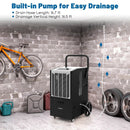 140 Pints Commercial Dehumidifier Crawl Space Dehumidifier with Pump and Drain Hose by LJGDeals