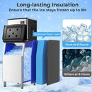 418 LBS Ice Maker with 200 LBS Bin by LJGDeals