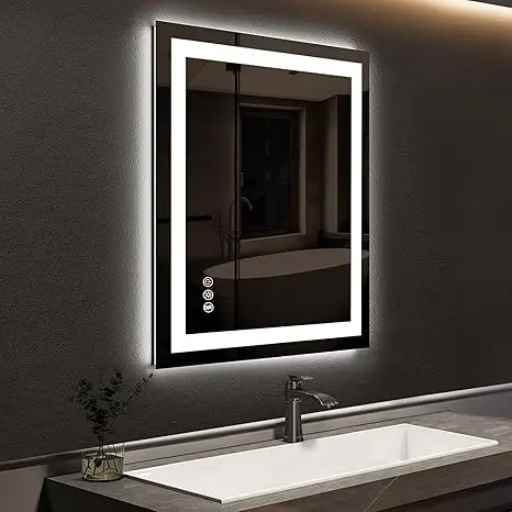 Compact Edge Glow LED Bathroom Mirror, photo 14 of 14