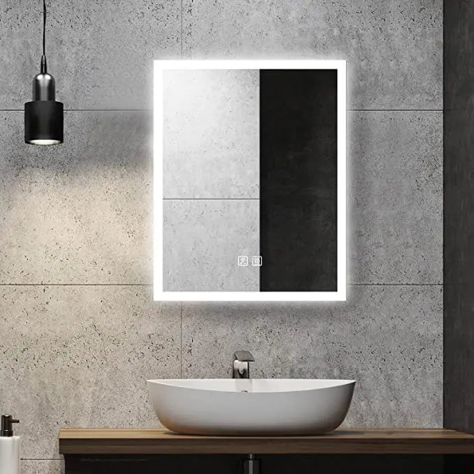 Compact Edge Glow LED Bathroom Mirror, photo 4 of 14