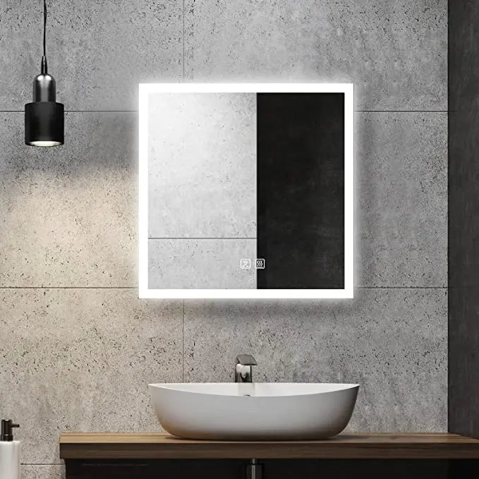 Compact Edge Glow LED Bathroom Mirror, photo 9 of 14
