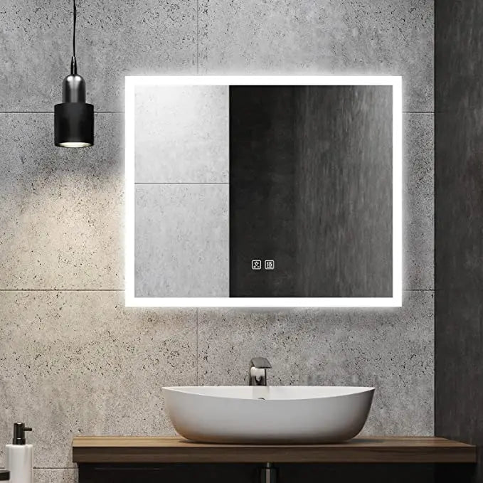 Compact Edge Glow LED Bathroom Mirror, photo 10 of 14