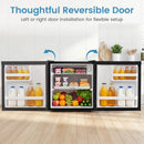 Compact Mini Fridge with 7-Level Thermostat - 1.7 Cu Ft by DirectDeals