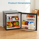 Compact Mini Fridge with 7-Level Thermostat - 1.7 Cu Ft by LJGDeals