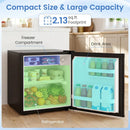 Compact Mini Fridge with 7-Level Thermostat - 1.7 Cu Ft by LJGDeals