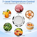 Compact Mini Fridge with 7-Level Thermostat - 1.7 Cu Ft by LJGDeals