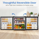 Compact Mini Fridge with 7-Level Thermostat - 1.7 Cu Ft by LJGDeals