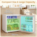 Compact Mini Fridge with 7-Level Thermostat - 1.7 Cu Ft by LJGDeals