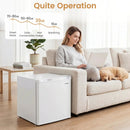 Compact Mini Fridge with 7-Level Thermostat - 1.7 Cu Ft by LJGDeals