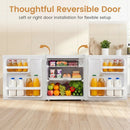 Compact Mini Fridge with 7-Level Thermostat - 1.7 Cu Ft by LJGDeals