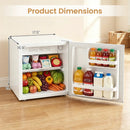Compact Mini Fridge with 7-Level Thermostat - 1.7 Cu Ft by LJGDeals