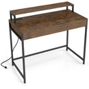 Compact Office Desk with Removable Monitor Shelf & Drawer by LJGDeals