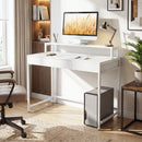 Compact Office Desk with Removable Monitor Shelf & Drawer by LJGDeals