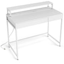 Compact Office Desk with Removable Monitor Shelf & Drawer by LJGDeals